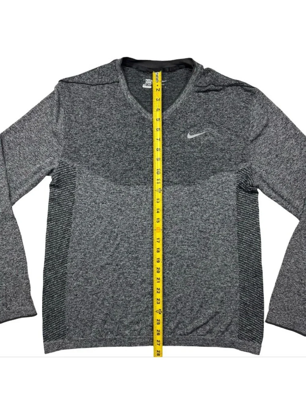 Nike Men's Golf Flex Knit V-Neck L/S Sweater Gray 726582-010 • XL
